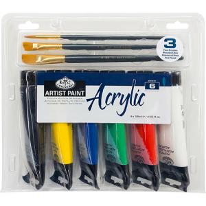 Royal Langnickel Essentials Acrylic Paint Set 4oz/120ml - (9 Pieces)