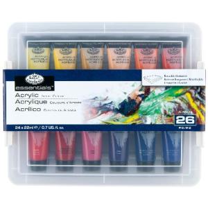 Royal Langnickel Essentials Acrylic Paints 22ml 24pc