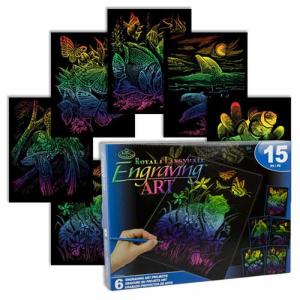 Engraving Art 6 Project Set- Rainbow