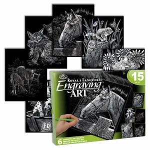 Engraving Art 6 Project Set- Silver