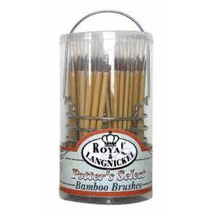 Royal Langnickel Bamboo Brush Caddy Classpack- 72 Natural Hair Brushes