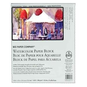 Aquabee 100% Cotton Watercolor Paper Block 14x17 (20sht,140lb) Cold Press