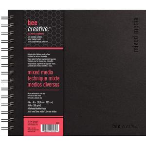 Bee Creative Mixed Media Art Journal 8" x 8" - (50 Sheets, 93lb)