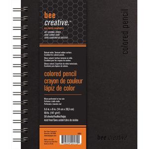 Bee Creative Colored Pencil Art Journal 5.5" x 8" - (50 Sheets, 90lb)