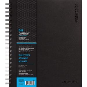 Bee Creative Watercolor Art Journal 8.5" x 11" - (30 Sheets, 140lb)