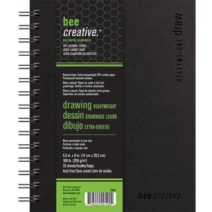 Bee Creative Heavyweight Draw Art Journal 5.5" x 8" - (35 Sheets, 160lb)
