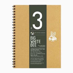 Big White Bee Black Charcoal Journal- 9x12 (50shts)