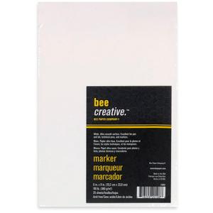 Bee Creative Marker Art Paper 6" x 9" - (25 Sheets, 110lb)