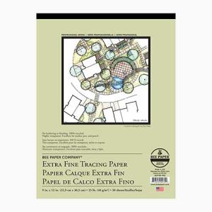 Bee Paper Bleed Proof Extra Fine Tracing Paper Pack- 9x12 (100shts)