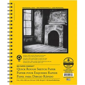 Bee Paper Quick Rough Sketch Pad 8" x 10" - (100 Sheets, 50lb)