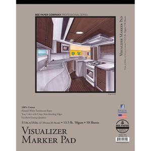 Bee Paper Visualizer Marker Pad 11" x 14" - (50 Sheets, 13.5lb)