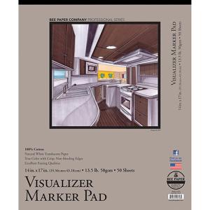 Bee Paper Visualizer Marker Pad 14" x 17" - (50 Sheets, 13.5lb)