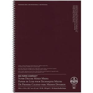 Bee Paper Super Deluxe Mixed Media Journal 18" x 24" - (50 Sheets, 93lb)