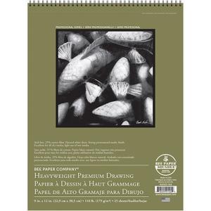 Bee Paper Heavyweight Premium Drawing Pad 9" x 12" - (25 Sheets, 110lb)