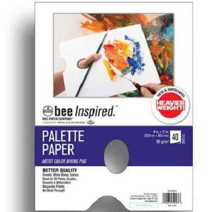 Bee Inspired Disposible Palette Paper Pad 9" x 12" - (40 Sheets) BEE-92136H