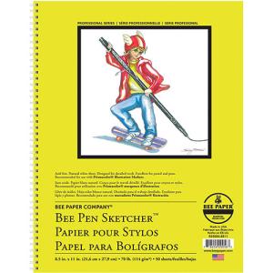 Bee Paper Bee Pen Sketcher Pad 8.5" x 11" - (50 Sheets, 70lb)