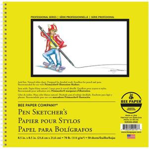 Bee Paper Bee Pen Sketcher Pad 8.5" x 8.5" - (50 Sheets, 70lb)