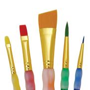 Royal Langnickel Big Kids Choice Lil Grippers Brush Set - (5 Pieces) Angular Variety