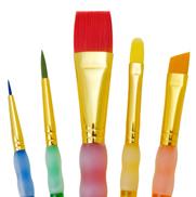 Royal Langnickel Big Kids Choice Lil Grippers Brush Set - (5 Pieces) Flat Variety