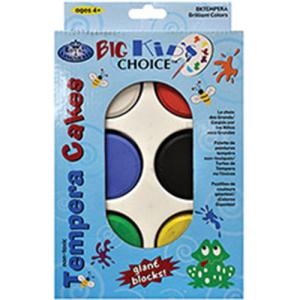 Royal Langnickel Big Kids Choice Color Tempera Cake Set With Tray - (6 Colors)