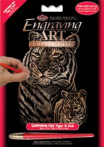 Copper Mini Engraving Art Kit- Tiger & Cub