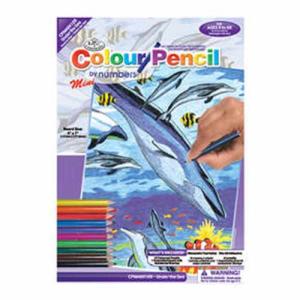 Colored Pencil By Number Mini Art Kit- Under the Sea