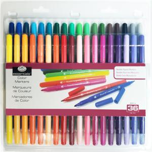 Royal Langnickel Essentials Dual-Tip Color Marker 36ct Set MARK-36