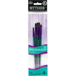Royal Langnickel Mythos Mermaid Brush Set - (4 Pack) Assorted Shaders