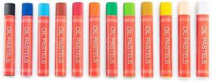 Essentials Large Oil Pastels Assorted Colors- 12pc