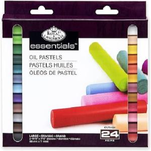 Essentials Large Oil Pastels Assorted Colors- 24pc