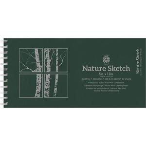 Pentalic Multi-Media Nature Sketch Book 6" x 12" - (50 Sheets, 130lb)