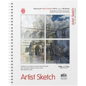 Pentalic Artist Sketch Pad 11" x 14" - (80 Sheets, 80lb)