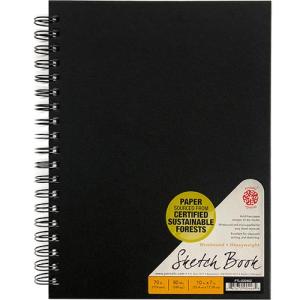 Pentalic Heavyweight Sketch Book 7" x 10" - (80 Sheets, 70lb) Wirebound