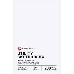 Pentalic Utility Sketchbook 5.5" x 8.5" - (288 Pages, 60lb)