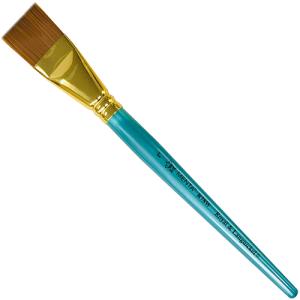 Royal Langnickel Menta 78 Brush for Acrylic - Short Handle, Flat Wash 1"