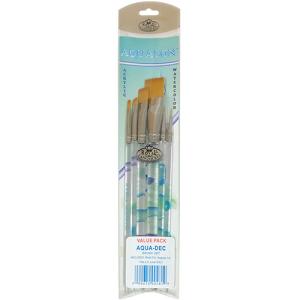 Royal Langnickel Aqualon Brush Set - (6 Pack) Decorative
