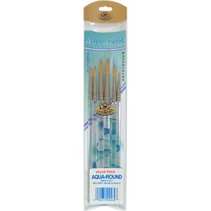 Royal Langnickel Aqualon Brush Set - (6 Pack) Rounds