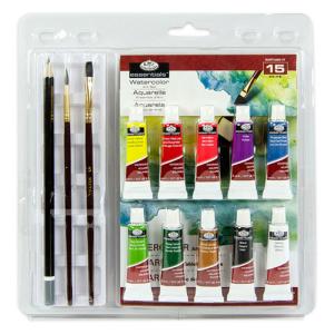 Royal Langnickel Essentials RART-2005 Essentials Watercolor Painting Set - (15 Pieces)