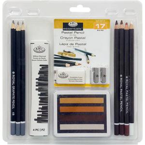 Royal Langnickel Essentials RART-2007 Essentials Pastel Pencils Set - (17 Pieces)