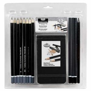 Royal Langnickel Essentials Sketching Pencil Set W/ Sketchbook- 13pc RART-2102