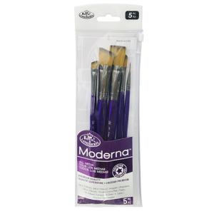 Royal Langnickel Moderna Brush Set for All Media - (5 Pack) Set 3