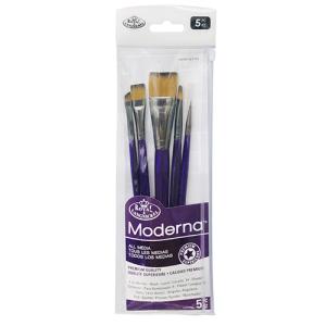 Royal Langnickel Moderna Brush Set for All Media - (5 Pack) Set 4