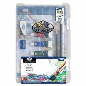 Essentials Mini Clearview Acrylic Painting Art Set 12pc  RSET-ART3404