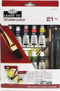 Royal Langnickel Essentials Learn to Watercolor Painting Set- 21pc RSET-LT255
