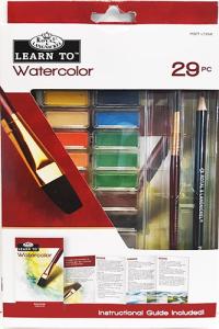 Royal Langnickel Essentials Learn to Watercolor Cake Painting Set- 29pc RSET-LT258