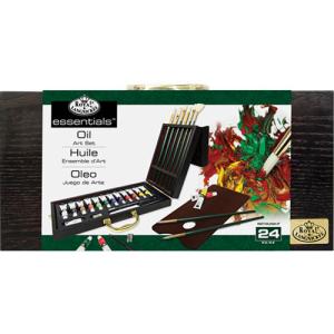 Royal Langnickel Essentials Premier Oil Painting Wooden Box Set - 24 pc RSET-OIL2020