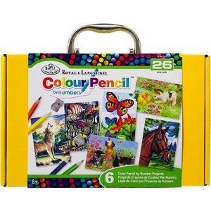 Royal Langnickel Cool Art Box Set - (26 Pieces) Color Pencil by Numbers  RTN-201