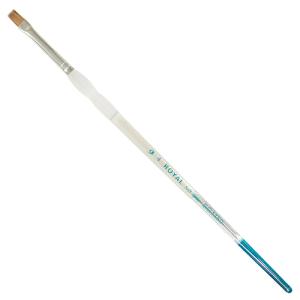 Royal Langnickel Soft-Grip Red Sable Brush - Short Handle, Bright #4