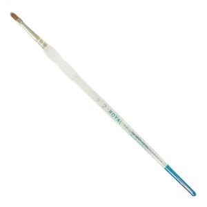 Royal Langnickel Soft-Grip Red Sable Brush - Short Handle, Filbert #2