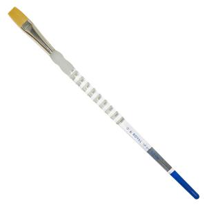 Royal Langnickle Soft-Grip Golden Taklon Brush - Long Handle, Flat #6